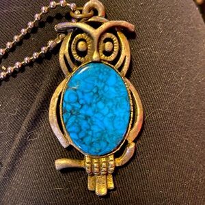 Unique Vintage Owl Pendant Necklace 🐼🐼🐼